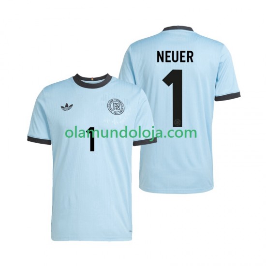 Camisola Alemanha Manuel Neuer 1 Anniversary Guarda-redes Homem Equipamento Primeiro 2025 Manga Curta
